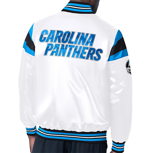 Alternative view of Carolina Panthers White Pullover Jacket