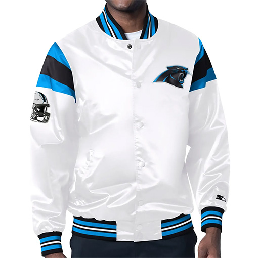 Carolina Panthers White Pullover Jacket
