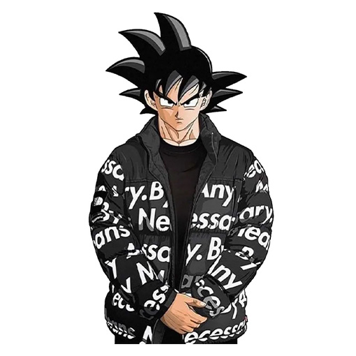 Goku Drip Puffer Jacket