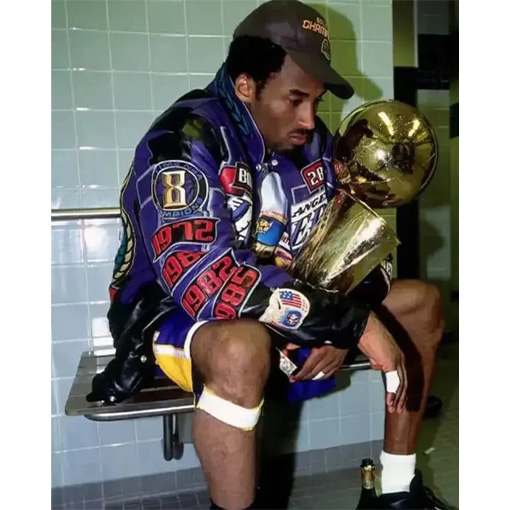 LA Lakers champions 2001 Back 2 Back Leather Jacket